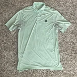 Mens Augusta National Masters Green Stripe Polo Berckmans Place Logo